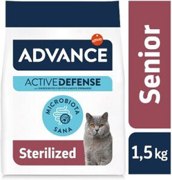 Produktbild von Advance Sterilized Senior +10 Trockenfutter für Katzen mit Huhn - 2 x 1,5 kg