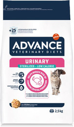 Produktbild von Advance Veterinary Diets Cat Urinary Sterilized Low Calorie - 2 x 2,5 kg