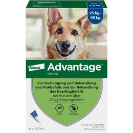 Produktbild von ADVANTAGE 400 Lösung Pipetten f.Hunde ab 25 kg 4 St.