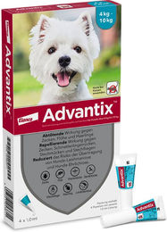 Produktbild von Advantix® 100 Spot-on für Hunde, von 4 bis 10 kg - 4 Pipetten x 1,0 ml