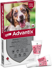 Produktbild von Advantix® 250 Spot-on für Hunde, von 10 bis 25 kg - 4 Pipetten x 2,5 ml