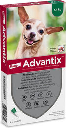 Produktbild von Advantix® 40 Spot-on für Hunde, bis 4 kg - 4 Pipetten x 0,4 ml