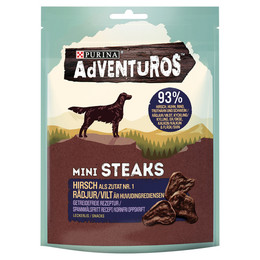 Produktbild von Adventuros Mini Steaks Hirsch - 70 g