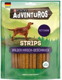 Produktbild von Adventuros Strips fettarm Hirsch - 6 x 90 g