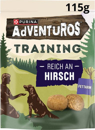 Produktbild von AdVENTuROS Training Hirsch Snack - 115 g