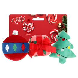 Produktbild von AFP Hundespielzeug Happy Holidays Geschenkset 3er Pack