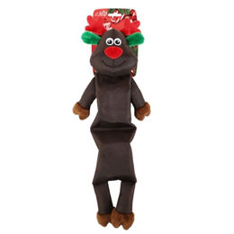 Produktbild von AFP Hundespielzeug Happy Holidays Long Body Rentier