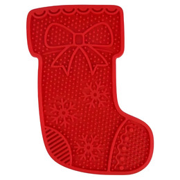 Produktbild von AFP Leckmatte Happy Holidays Weihnachtsstrumpf