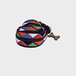 Produktbild von African Rainbow Craft Hunde-Halsband Maasai mittel 25-35cm