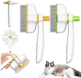 Produktbild von Agger Fellbürste 2 Stück Pfotenmond Bürste,Fellblitz Bürste Katze,Katzenbürste