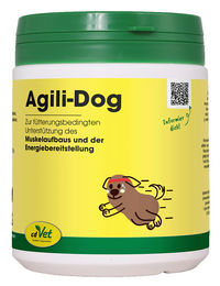 Produktbild von Agili-Dog – Natürliches Ergänzungsfuttermittel für aktive Hunde
