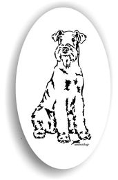 Produktbild von Airedale Terrier Sticker Aufkleber