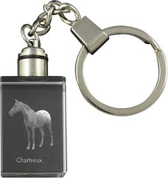 Produktbild von Akhal-Teke - Crystal pendant with photo of a horse, illuminated pendant, unique gift by Art-Dog brand transparent