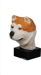 Produktbild von Akita Inu bemalte Figur Statue vom Künstler Art-Dog