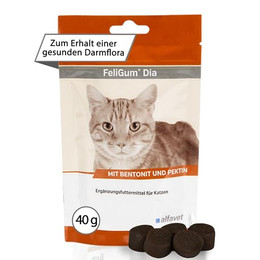 Produktbild von alfavet FeliGum Dia Diät-Ergänzungsfuttermittel für Katzen - 40 g