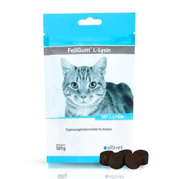Produktbild von alfavet FeliGum L-Lysin Kaudrops für Katzen - 120 g
