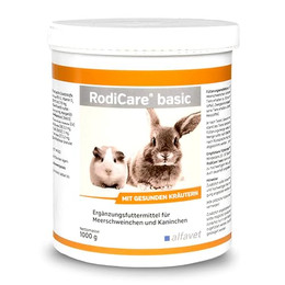 Produktbild von Alfavet RodiCare Basic Kräuterpellets für Meerschweinchen und Kaninchen - 1 kg