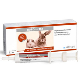 Produktbild von Alfavet RodiCare Dia Ergänzungsfuttermittel für Zwergkaninchen und Meerschweinchen - 3 x 12 ml