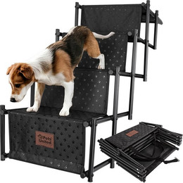 Produktbild von all Pets United Hunderampe klappbarer Hundetreppe (Einstiegshilfe für Kofferraum), für Große & Kleine Tiere