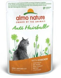 Produktbild von Almo Nature Anti-Hairball Huhn Nassfutter für Katzen - 30 x 70 g
