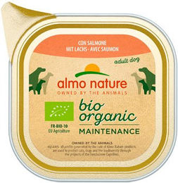 Almo Nature Bio Organic Maintenance Hundefutter - Schälchen - Lachs - 9 x 300 g – Bild 1 von 2