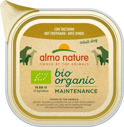 Produktbild von Almo Nature BioOrganic Maintenance Mix Bio Huhn & Bio Gemüse + Bio Truthahn - 12 x 100 g