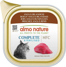 Produktbild von Almo Nature Complete Sterilised Irisches Angus Rind - 17 x 85 g