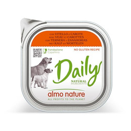Produktbild von Almo Nature Daily Hundefutter mit Kalb und Karotten - 9 x 300 g