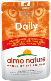 Produktbild von Almo Nature Daily Menu 70g Beutel Katzennassfutter 30 x 70 Gramm Huhn & Rind