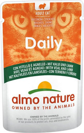 Produktbild von Almo Nature Daily Menu 70g Beutel Katzennassfutter 30 x 70 Gramm Kalb & Lamm