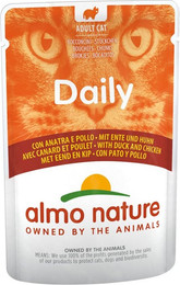 Produktbild von Almo Nature Daily Menu 70g Beutel Katzennassfutter Sparpaket 60 x 70 Gramm Ente & Huhn
