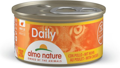 Produktbild von Almo Nature Daily Menu 85g Dose Katzennassfutter 24 x 85 Gramm Mousse Huhn