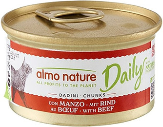 Produktbild von Almo Nature Daily Menu Häppchen mit Rind - 6 x 85 g