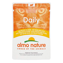 Produktbild von Almo Nature Daily Menu Huhn & Lachs Nassfutter für Katzen - 30 x 70 g