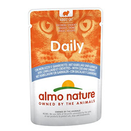 Produktbild von Almo Nature Daily Menu Pouch Kabeljau und Garnelen - 6 x 70 g