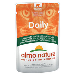 Produktbild von Almo Nature Daily Menu Pouch Kalb und Lamm - 6 x 70 g