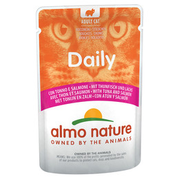 Produktbild von Almo Nature Daily Menu Pouch Thunfisch und Lachs - 6 x 70 g