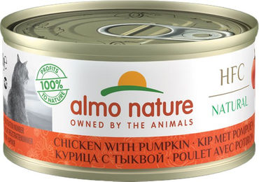 Almo Nature HFC 70 Natural Katzenfutter - Dosen - Huhn & Kürbis - 24 x 70 g – Bild 1 von 2