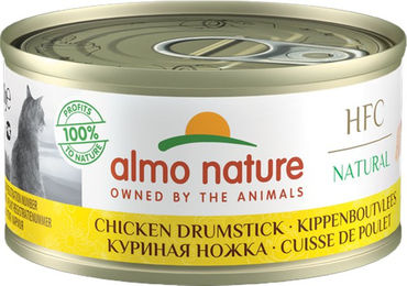 Almo Nature HFC 70 Natural Katzenfutter - Dosen - Hühnerschenkel - 24 x 70 g – Bild 1 von 2
