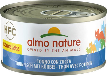 Produktbild von Almo Nature HFC Complete 70g Dose Katzennassfutter 24 x 70 Gramm Thunfisch mit Kürbis