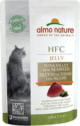 Produktbild von Almo Nature HFC Cuisine 55g Beutel Katzennassfutter Sparpaket 48 x 55 Gramm Thunfisch & Algen
