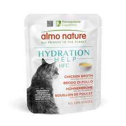 Produktbild von Almo Nature HFC Hydration Help Hühnerbrühe mit Hühnerfilet - 6 x 50 g