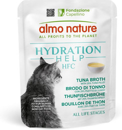 Produktbild von Almo Nature HFC Hydration Help Thunfischbrühe mit Thunfischfilet - 24 x 50 g