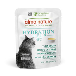 Produktbild von Almo Nature HFC Hydration Help Thunfischbrühe mit Thunfischfilet - 24 x 50 g