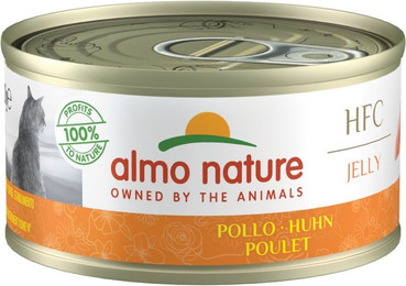 Produktbild von Almo Nature HFC Jelly 70g Dose Katzennassfutter 24 x 70 Gramm Huhn
