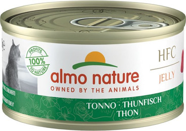 Produktbild von Almo Nature HFC Jelly 70g Dose Katzennassfutter 24 x 70 Gramm Thunfisch