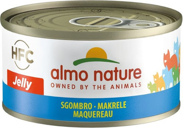 Produktbild von Almo Nature HFC Jelly 70g Dose Katzennassfutter Sparpaket 48 x 70 Gramm Makrele