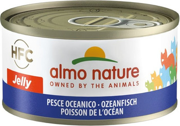 Produktbild von Almo Nature HFC Jelly 70g Dose Katzennassfutter Sparpaket 48 x 70 Gramm Ozeanfisch