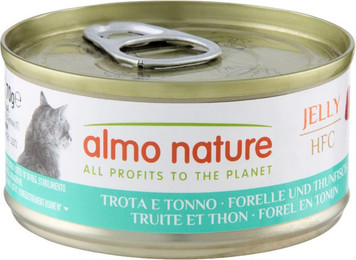 Produktbild von Almo Nature HFC Jelly Forelle und Thunfisch - 6 x 70 g