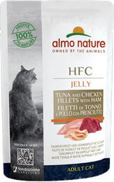 Almo Nature HFC Jelly Katzenfutter - Frischebeutel - Thunfisch, Huhn & Schinken - 24 x 55 g – Bild 1 von 2
